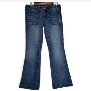 AEO “Vintage Flare” Distressed Stretch Jeans